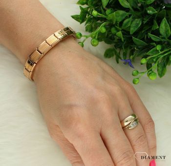 Baza do bransoletki NOMINATION Composable Classic różowe złoto 13 elementów 030001 SI 011 ✓Podstawy do bransoletek w Sklepie z Biżuterią zegarki-diament.pl✓ Piękne i Eleganckie NOMINATION Composable Classic✓ Bizuteria Nomination ✓ Darm.jpg